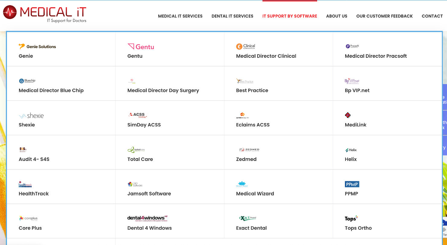Medical iT services list
